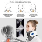 ⁦STARICARE Civière de cou gonflable et rétracteur de traction cervicale avec pompe - أداة تصحيح وضعية العنق⁩ - الصورة ⁦5⁩