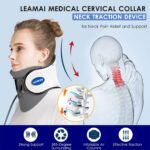 ⁦STARICARE Civière de cou gonflable et rétracteur de traction cervicale avec pompe - أداة تصحيح وضعية العنق⁩ - الصورة ⁦4⁩
