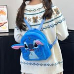 ⁦Mini Sac à dos en Peluche Dessin Animé Stitch Kawaii - محفظة ظهر مصغرة⁩ - الصورة ⁦6⁩