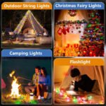 ⁦Lampe de Camping Enroulable avec Guirlande Lumineuse 10m - مصباح تخييم محمول وقابل للشحن⁩ - الصورة ⁦2⁩