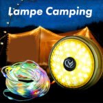 ⁦Lumière de camping LED multifonctionnelle, chargeur USB, chaîne d'atmosphère colorée⁩ - الصورة ⁦9⁩