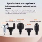 ⁦Appareil de Massage Rechargeable Portatif avec 5 Têtes Interchangeables - جهاز تدليك محمول قابل للتثبيت⁩ - الصورة ⁦5⁩