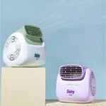 ⁦Sunny Climatiseur Portable Rechargeable Design Vintage – مبرد مكتب محمول⁩ - الصورة ⁦7⁩