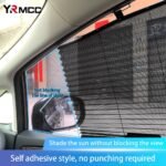 ⁦Rideau pare-soleil rétractable pour vitres de voiture 2Pcs - واقي الشمس في السيارة⁩ - الصورة ⁦5⁩