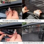 ⁦Rideau pare-soleil rétractable pour vitres de voiture 2Pcs - واقي الشمس في السيارة⁩ - الصورة ⁦3⁩