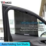 ⁦Rideau pare-soleil rétractable pour vitres de voiture 2Pcs - واقي الشمس في السيارة⁩ - الصورة ⁦2⁩
