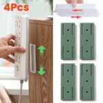 Ensemble de Support Mural sans Poinçon Auto-Adhésif 4PCS