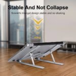 ⁦Support pliable réglable en Aluminium pour ordinateur Portable⁩ - الصورة ⁦4⁩