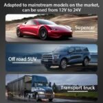 ⁦Chargeur de Voiture Rétractable 4en1 120W - شاحن سريع⁩ - الصورة ⁦2⁩