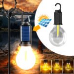 Lampe de Camping Solaire étanche et Rechargeable 3 modes d'éclairage T01-B - مصباح محمول بالطاقة الشمسية