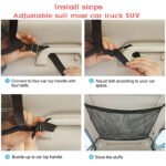 ⁦Filets de Rangement au Plafond de Voiture - منظم أغراض في سقف السيارة⁩ - الصورة ⁦2⁩