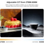 ⁦Tube LED Lumineux Gonflable 3000K-6500K facile à ranger - مصباح قابل للنفخ⁩ - الصورة ⁦2⁩