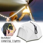 ⁦Guirlande lumineuse LED en forme de tente portable rechargeable pour camping - مصباح تخييم على شكل خيمة⁩ - الصورة ⁦4⁩