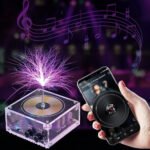 ⁦Bluetooth Mini Music Tesla Coil Kit,10 Cm Solid State Touchable Artificial Lightning⁩ - الصورة ⁦2⁩