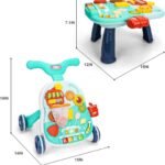 ⁦Trotteur Bébé Multifonction 4 en 1 avec Panneau de Jeu – مشاية أطفال متعددة الوظائف⁩ - الصورة ⁦4⁩