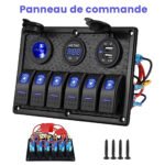 Panneau de commande 12V avec Affichage de Voltage -  لوحة تحكم