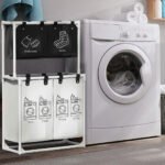 ⁦Grand Panier à Linge 4 Compartiments pour Ranger les Vêtements - سلة تجميع الملابس حجم كبير⁩ - الصورة ⁦2⁩