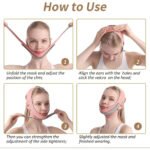 ⁦Sangle de levage du visage avec double réduction de menton⁩ - الصورة ⁦6⁩