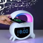 Réveil et Haut-parleur Bluetooth RGB intelligente type Big G Wireless Charger V5