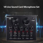 ⁦V8 Externe Live Carte Son avec Microphone Set - بطاقة صوت مع ميكروفون للتسجيلات الصوتية⁩ - الصورة ⁦2⁩