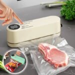 Mini scelleuse sous vide et Extracteur d'air portable 60 kPa avec 3 niveaux de température - جهاز تفريغ الهواء وغلق الأكياس