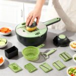 Râpe Multifonction 9en1 pour trancher les légumes - قطاعة خضر متعددة الإستعمالات