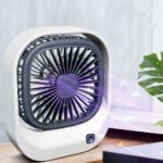 Mini ventilateur carré rechargeable par USB - مروحة مكتب قابلة للشحن