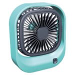 ⁦Mini ventilateur carré rechargeable par USB - مروحة مكتب قابلة للشحن⁩ - الصورة ⁦2⁩