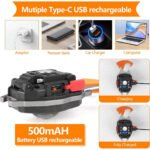 ⁦Mini Lampe LED Portable Rechargeable 8en1 - مصباح متعدد الإستعمالات⁩ - الصورة ⁦6⁩