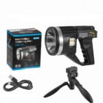 ⁦Lampe de poche rechargeable super lumineuse avec longue durée de vie de la batterie⁩ - الصورة ⁦2⁩