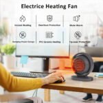 ⁦Chauffage électrique portable 380W avec fonction d'arrêt automatique - سخان كهربائي محمول⁩ - الصورة ⁦5⁩