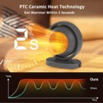 ⁦Chauffage électrique portable 380W avec fonction d'arrêt automatique - سخان كهربائي محمول⁩ - الصورة ⁦4⁩