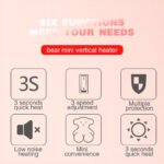 ⁦Mini radiateur chauffage électrique Ours 380W⁩ - الصورة ⁦7⁩