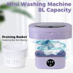⁦Mini Machine à Laver Pliable et Portable 3 Modes avec Fonction Déshydratation - غسالة ملابس محمولة⁩ - الصورة ⁦7⁩