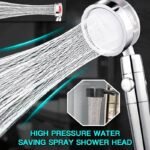 ⁦Pommeau de Douche avec Ventilateur Économie  360 Degrés Rotation⁩ - الصورة ⁦3⁩