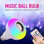 ⁦Ampoule Bluetooth Avec Haut-Parleur Rgb Télécommande SansFil⁩ - الصورة ⁦4⁩