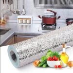 Autocollant d'aluminium auto-adhésif 5M Anti-l'huile pour cuisine