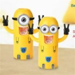 ⁦Minions Distributeur et porte brosse a dent 2 in1 presse-dentifrice automatique pour enfants⁩ - الصورة ⁦3⁩