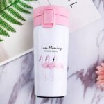 ⁦Flamingo Thermos pour tasses à café de 380ML en acier inoxydable⁩ - الصورة ⁦6⁩