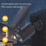 ⁦Projecteur mural à energie solaire en forme de camera Avec Détecteur De Mouvement et détecteur jour/nuit⁩ - الصورة ⁦11⁩