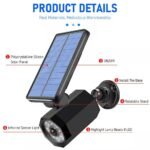 ⁦Projecteur mural à energie solaire en forme de camera Avec Détecteur De Mouvement et détecteur jour/nuit⁩ - الصورة ⁦10⁩