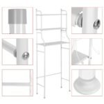 ⁦support de rangement en acier inoxydable pour salle de bain WC⁩ - الصورة ⁦4⁩