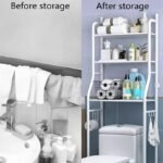 ⁦support de rangement en acier inoxydable pour salle de bain WC⁩ - الصورة ⁦9⁩