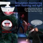 ⁦Lampe de Surveillance extérieure solaire Anti-vol, capteur de mouvement PIR à Induction humaine⁩ - الصورة ⁦3⁩