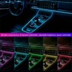 ⁦Bande lumineuse Fibre optique Led fluo RGB USB pour intérieur de voiture⁩ - الصورة ⁦3⁩