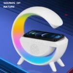 ⁦Lampe De Chevet RGB intelligente type Big G Wireless Charger / Speaker Bluetooth 5.2⁩ - الصورة ⁦4⁩