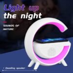 ⁦Lampe De Chevet RGB intelligente type Big G Wireless Charger / Speaker Bluetooth 5.2⁩ - الصورة ⁦5⁩