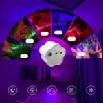 ⁦Projecteur LED Effet Étoilé avec Projection Multicolore RGB USB - مصباح عرض ليلي مع تأثير النجوم وألوان متعددة⁩ - الصورة ⁦4⁩