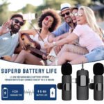 ⁦Microphone cravate sans fil 3 en 1 Plug and Play avec puce de réduction du bruit - ميكروفون لاسلكي⁩ - الصورة ⁦6⁩