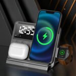 ⁦Chargeur sans fil 5 en 1 et station de charge ultra rapide avec Réveil integré⁩ - الصورة ⁦3⁩
